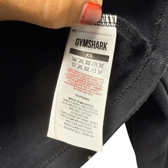 Gymshark‎ Training Cropped Hoodie Black Women’s Size XS - Picture 5 of 9